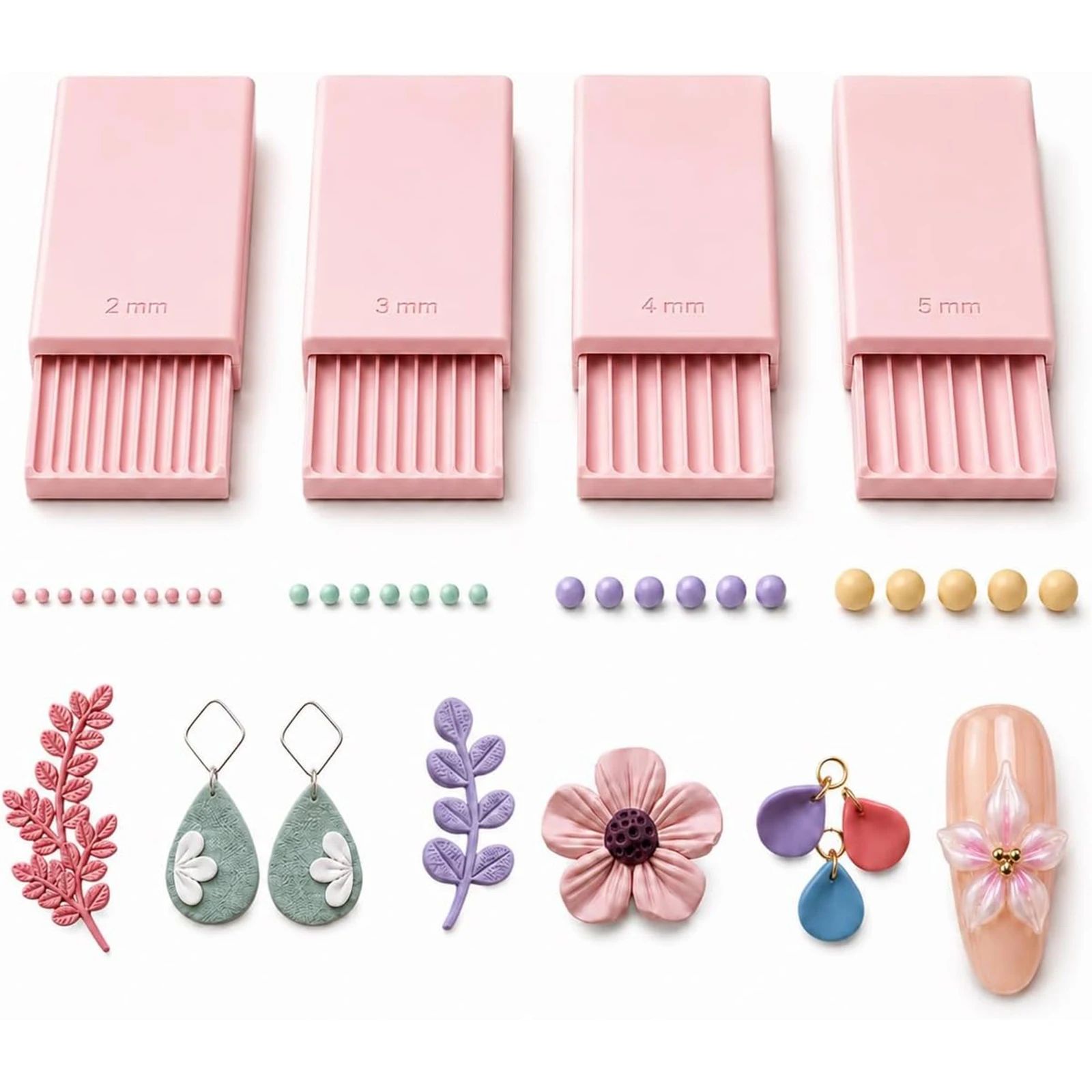 Nail Art Nail Art - Juego de 4 Herramientas para Hacer