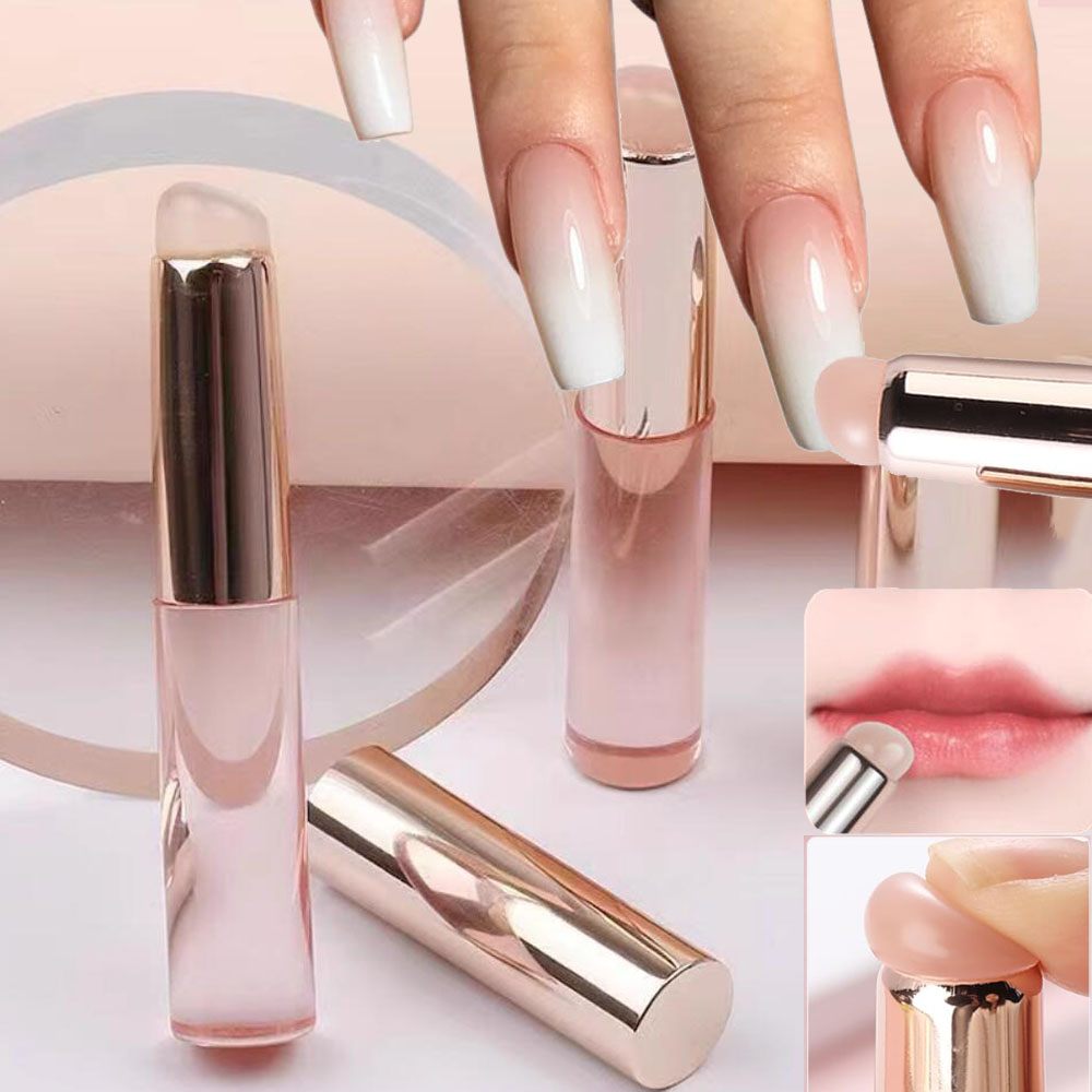Nail Art Ombre Pink - 1 pincel de silicona rosa para