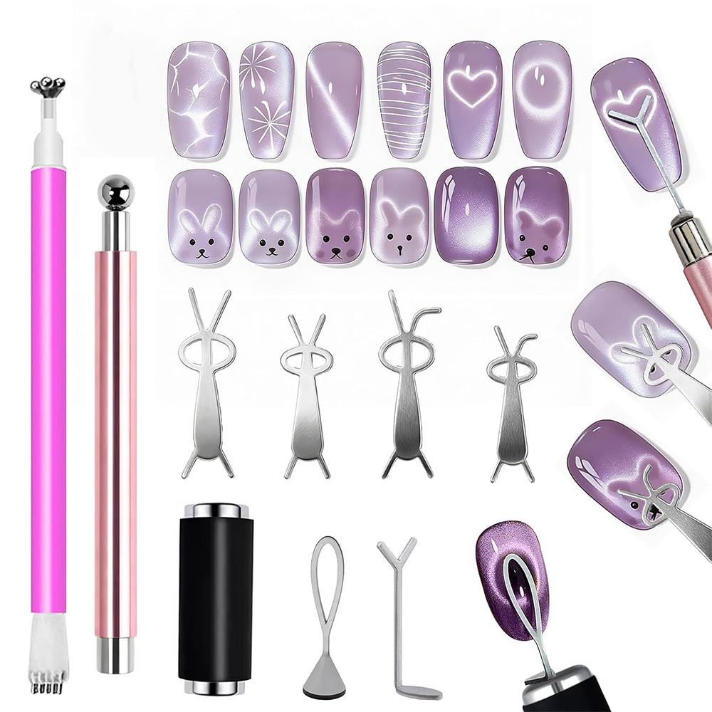 Nail Art Full Color - Juego de 10 Imanes para Uñas