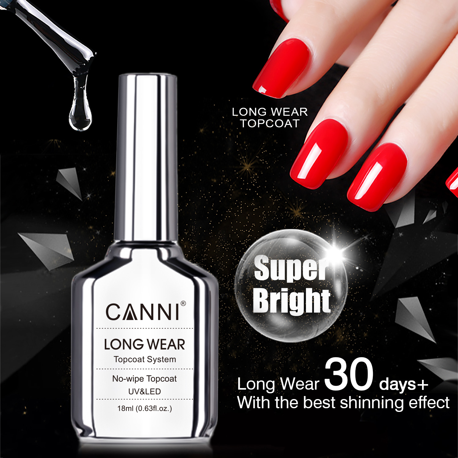 Peel Off Base Coat - CANNI-esmalte de uñas de Gel sin