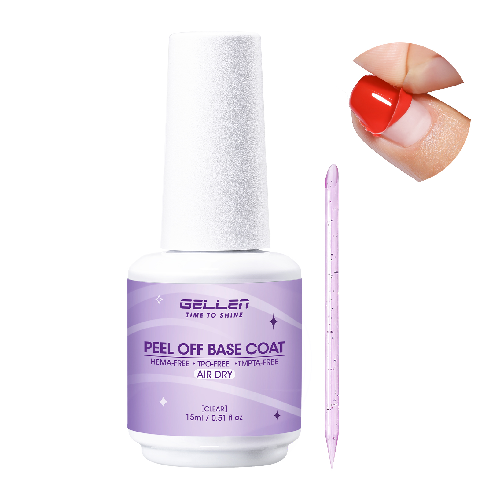 Peel Off Base Coat - GELLEN Base Coat Desprendible de Secado