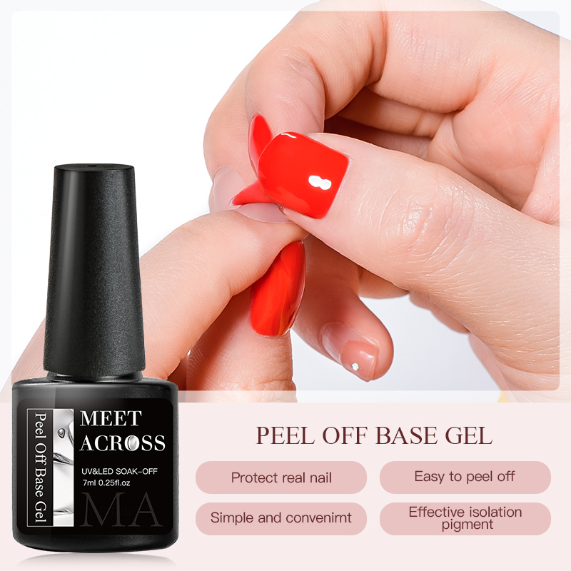 MEET ACROSS-Gel Base de Gel de - Peel Off Base Coat reseña y precio