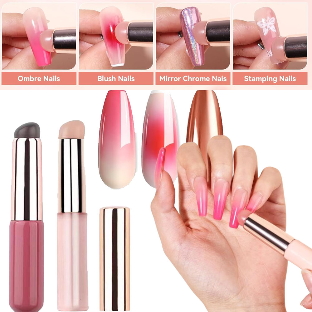 1 pincel de silicona rosa para - Nail Art Ombre Pink reseña y precio