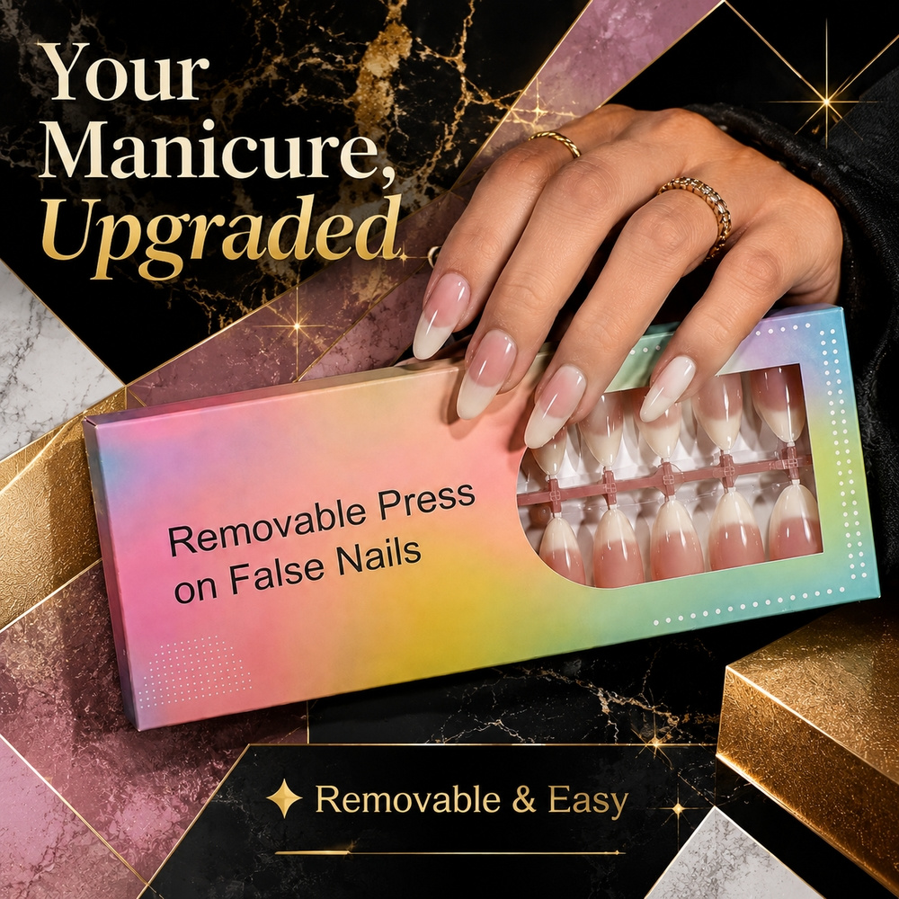 150 Uñas Postizas Estilo Franc - Nail Art Ombre Pink reseña y precio
