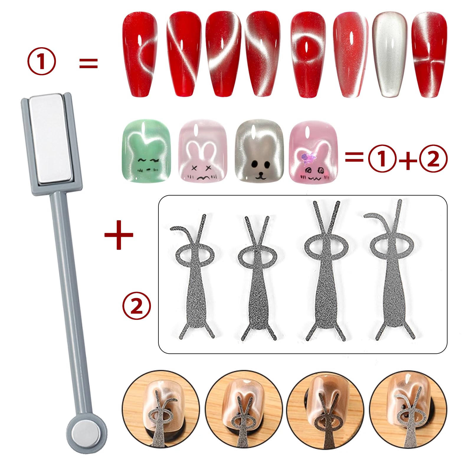 Juego de 11 imanes para decora - Nail Art Full Color reseña y precio