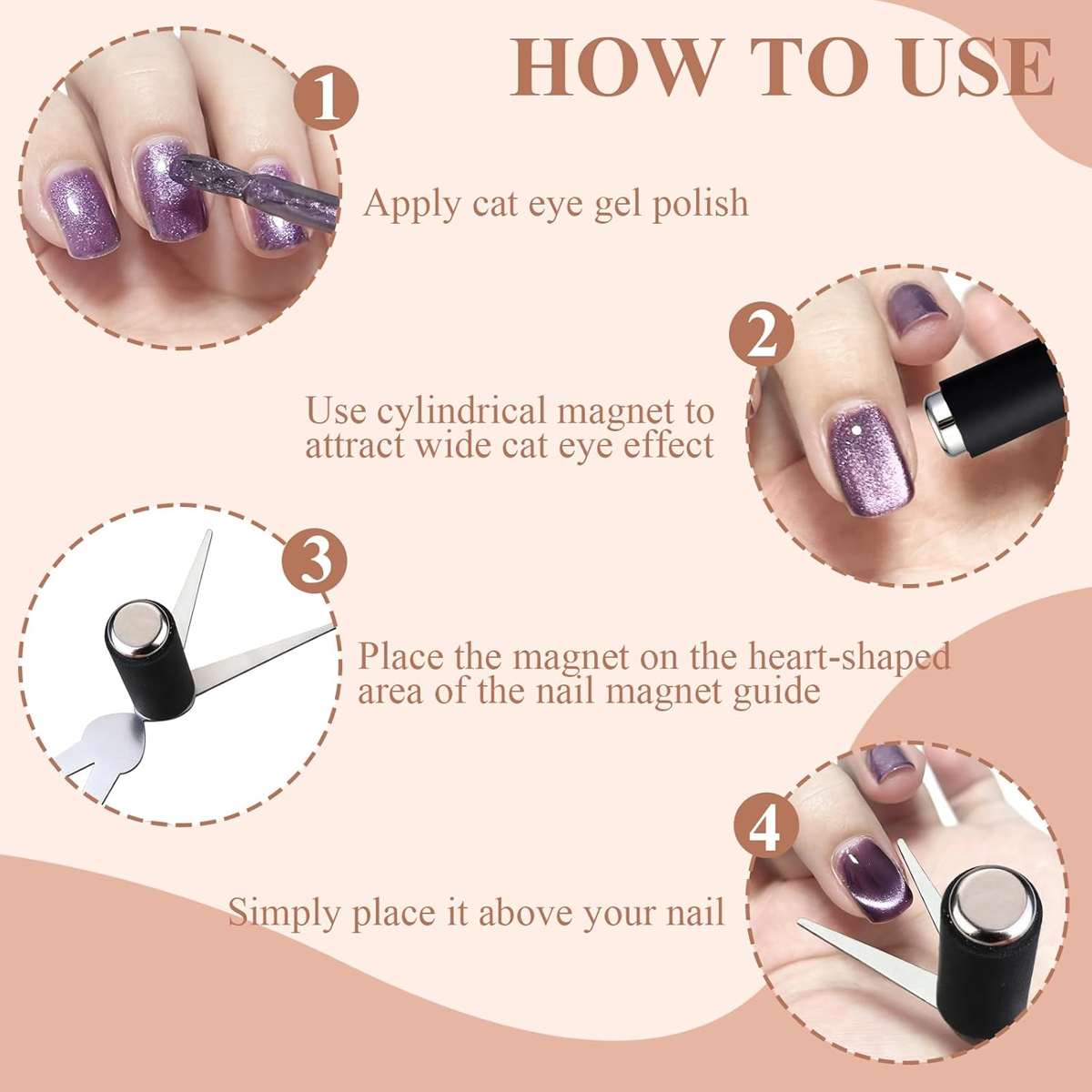 Juego de imanes de doble cabez - Nail Art Full Color reseña y precio