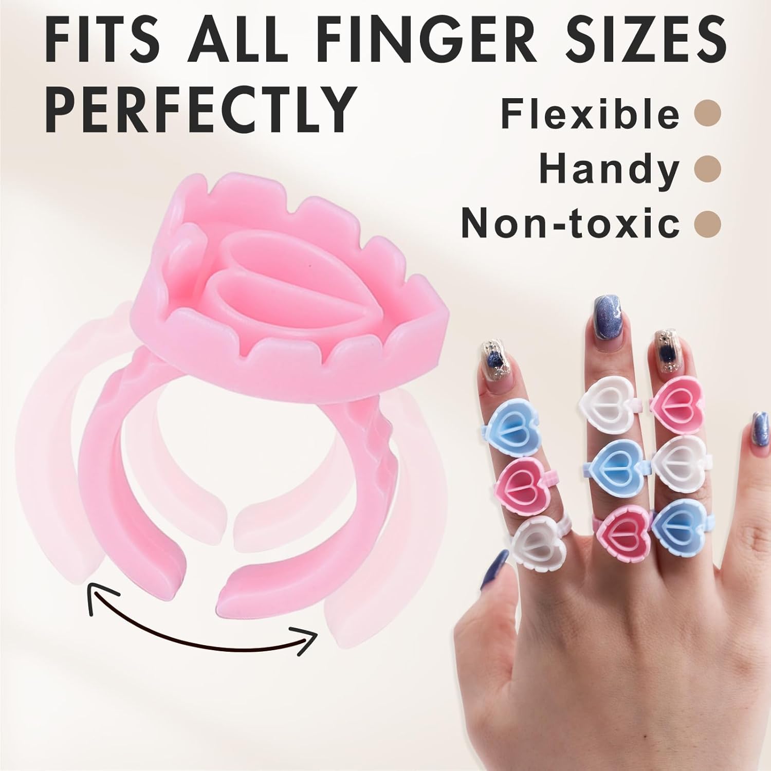 100 Anillos de Pegamento para  - Nail Art Love reseña y precio