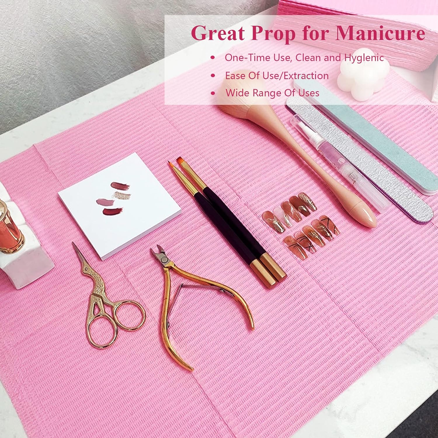 20 unids/lote, mantel desechab - Nail Art Lotso reseña y precio