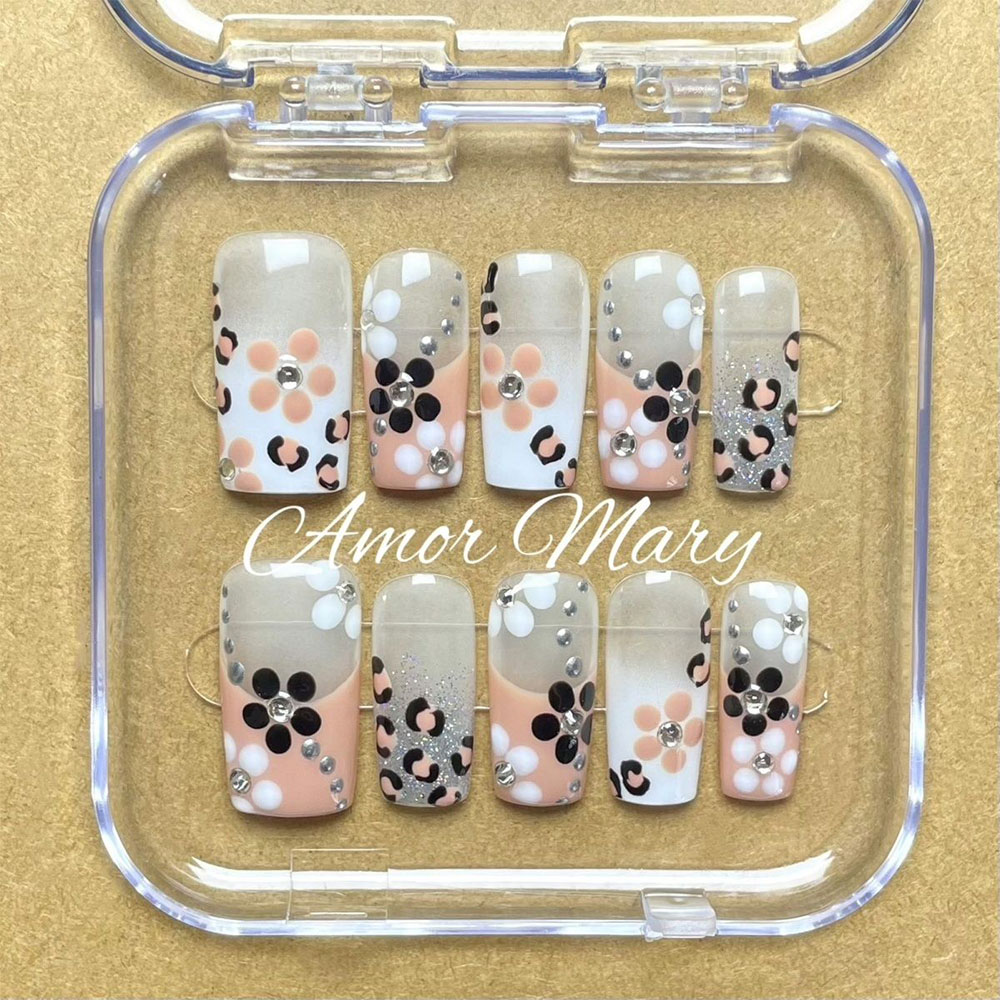 Uñas Postizas Cuadradas Median - Nail Art Love reseña y precio