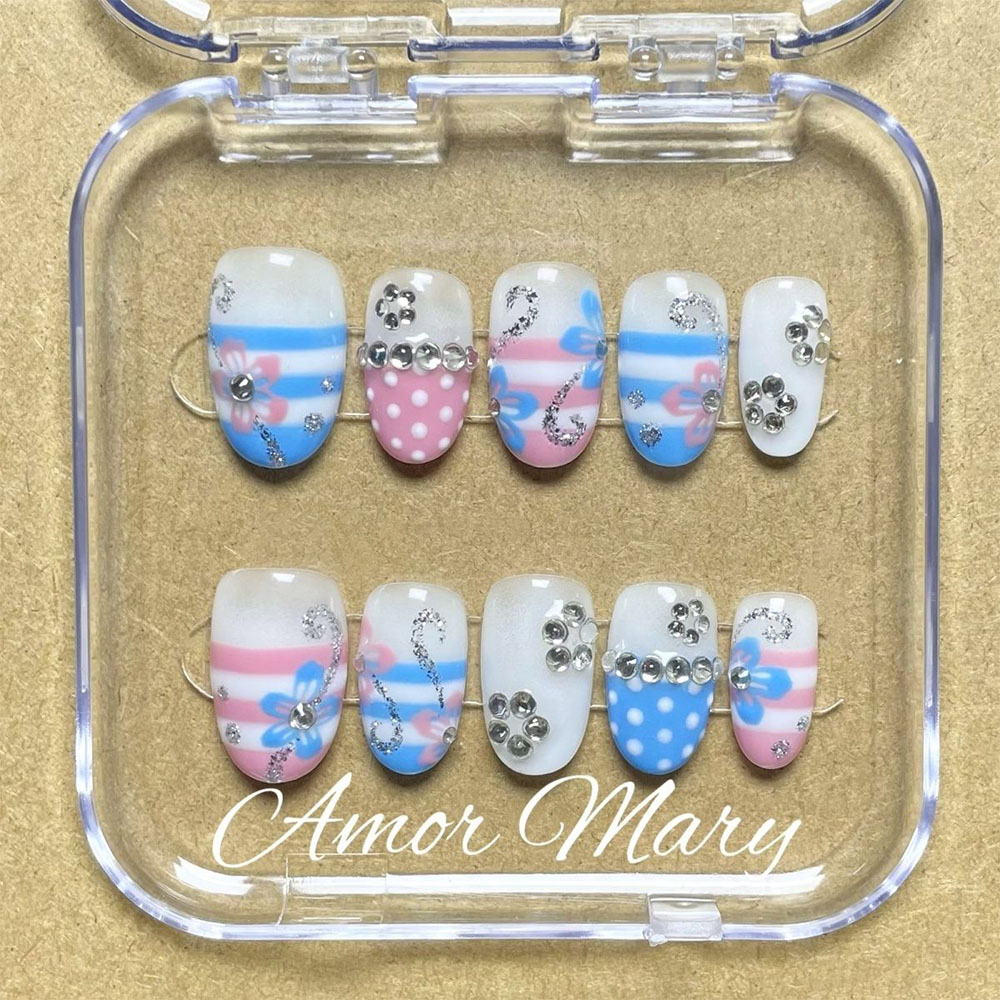 Uñas Postizas Cuadradas Median - Nail Art Love reseña y precio