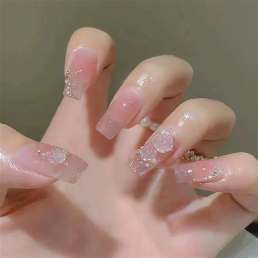 24 unids/set uñas postizas art - Nail Art Love reseña y precio