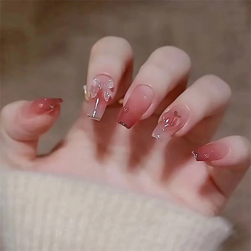 24 unids/set uñas postizas art - Nail Art Love reseña y precio