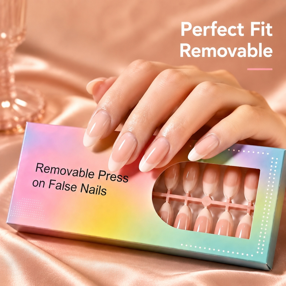 150 Uñas Postizas Francesas Om - Nail Art Ombre Pink reseña y precio