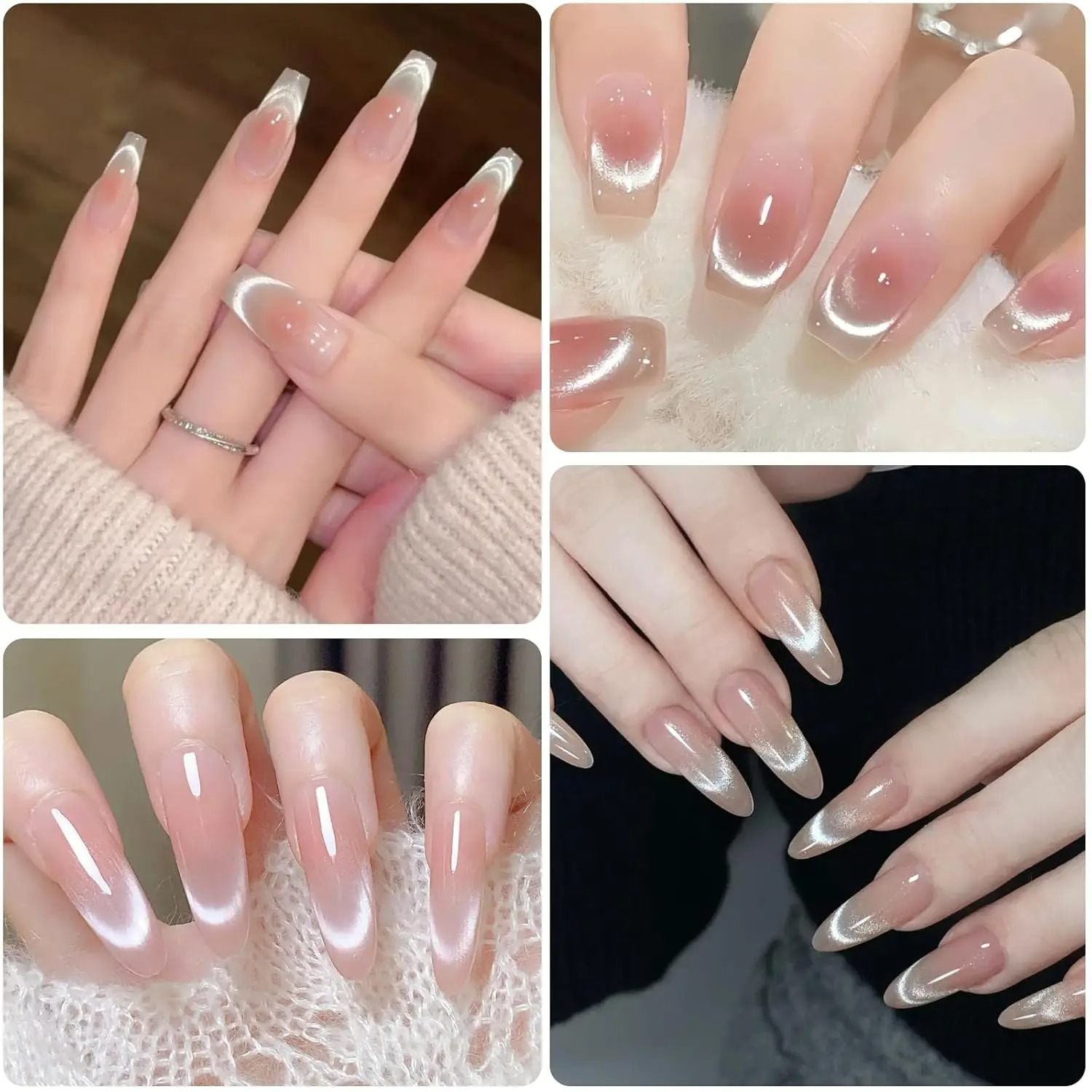 1/2 Piezas Set de Imán Magnéti - Nail Art Full Color reseña y precio