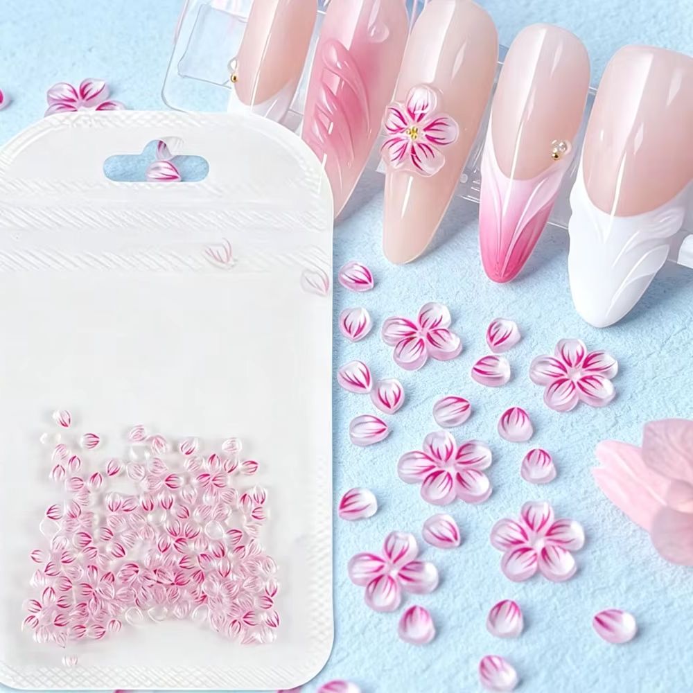 100 Piezas de Adornos de Resin - Nail Art Ombre Pink reseña y precio