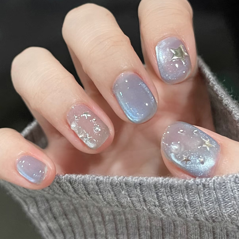 24 Uñas Postizas Cortas Cuadra - Nail Art Ombre Pink reseña y precio